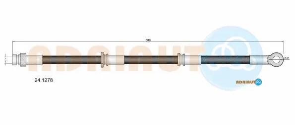 Flexible de frein ADRIAUTO 24.1278
