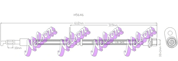 Flexible de frein KAWE H5646