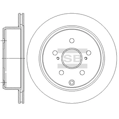 Disque de frein Hi-Q SD4057
