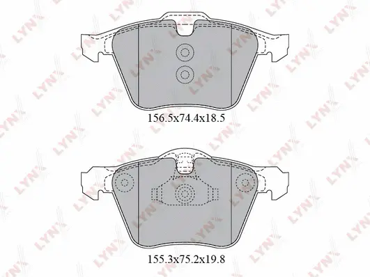 Kit de plaquettes de frein, frein à disque LYNXAUTO BD-7816