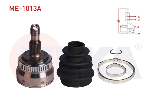 Jeu de joints, arbre de transmission VEKA ME-1013A