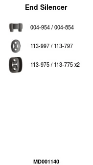Silencieux arrière FA1 MD001140