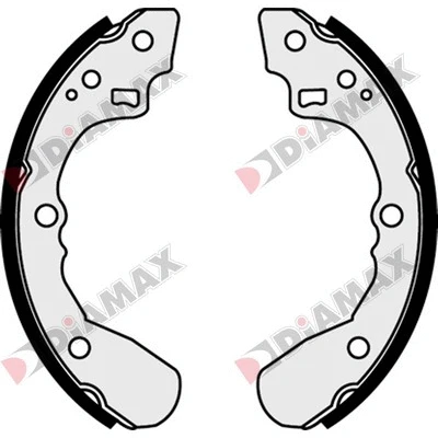 Jeu de mâchoires de frein DIAMAX N01284