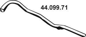 Tuyau d'échappement EBERSPÄCHER 44.099.71