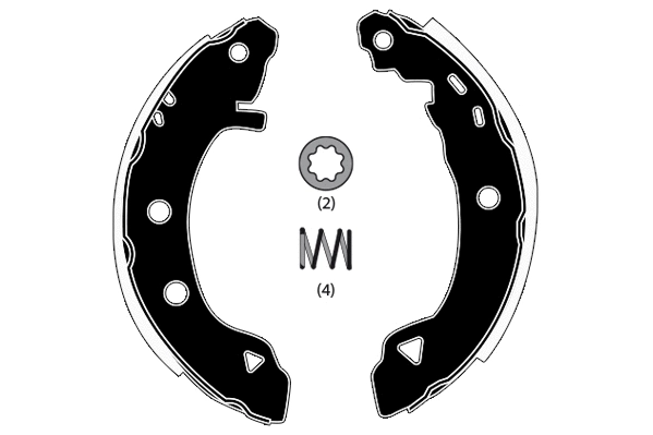 Jeu de mâchoires de frein RAICAM RA24921