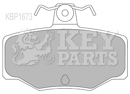Kit de plaquettes de frein, frein à disque KEY PARTS KBP1673