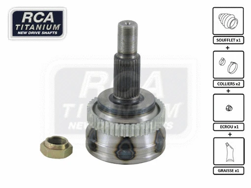 Jeu de joints, arbre de transmission RCA FRANCE RE41A
