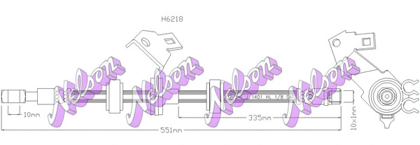 Flexible de frein KAWE H6218