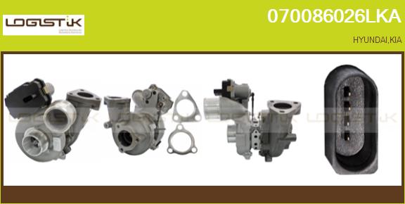 Turbocompresseur, suralimentation LGK 070086026LKA