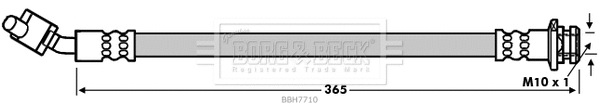 Flexible de frein BORG & BECK BBH7710