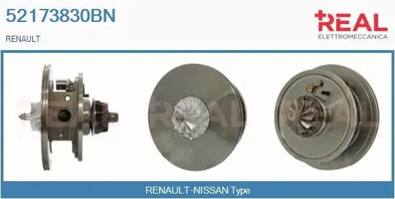 Groupe carter, turbocompresseur REAL 52173830BN