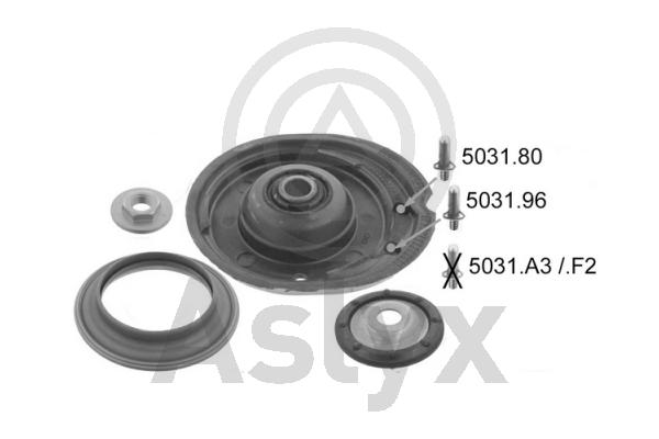 Kit de réparation, coupelle de suspension Aslyx AS-203154