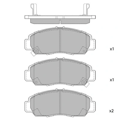 Kit de plaquettes de frein, frein à disque HAGEN GP2012A