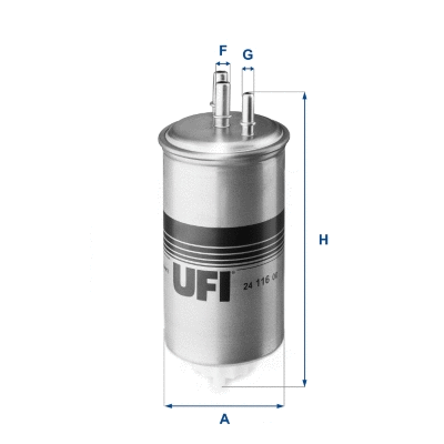 Filtre à carburant UFI 24.116.00