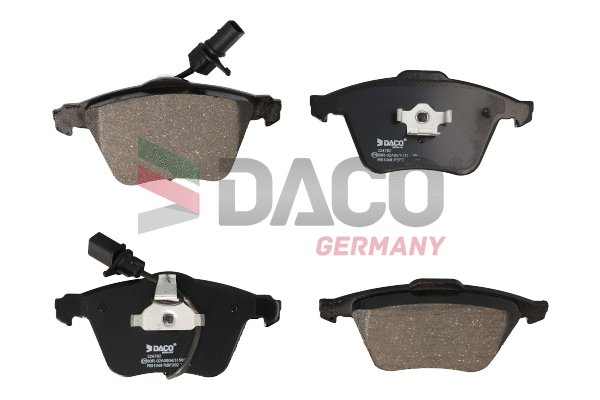Kit de plaquettes de frein, frein à disque DACO Germany 324782