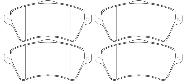 Kit de plaquettes de frein, frein à disque FIT FP0926