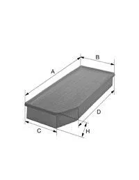 Filtre à air UNIFLUX FILTERS XA476