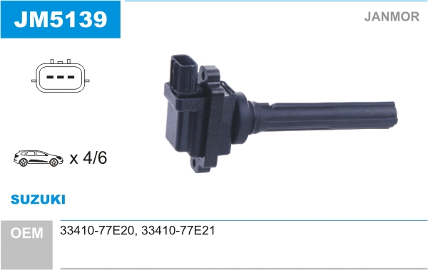 Bobine d'allumage JANMOR JM5139