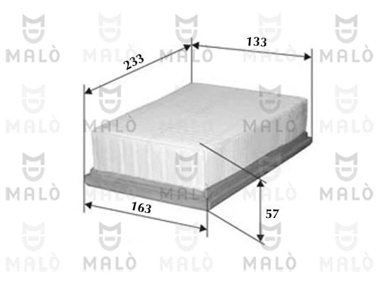 Filtre à air AKRON-MALÒ 1500086