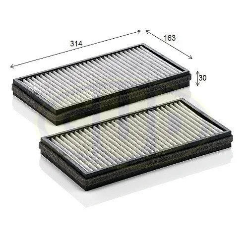 Filtre, air de l'habitacle G.U.D. GCF3124C-2
