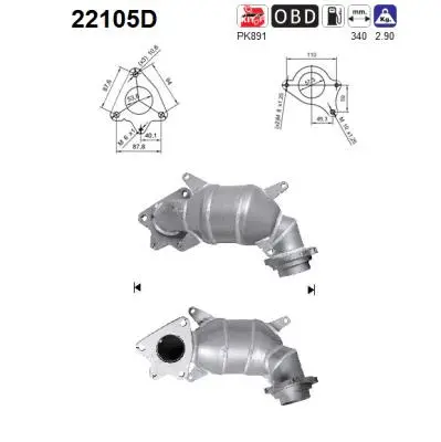 Catalyseur AS 22105D