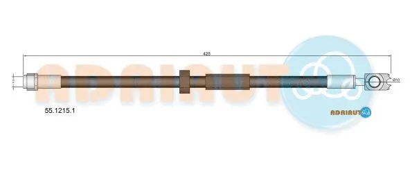 Flexible de frein ADRIAUTO 55.1215.1