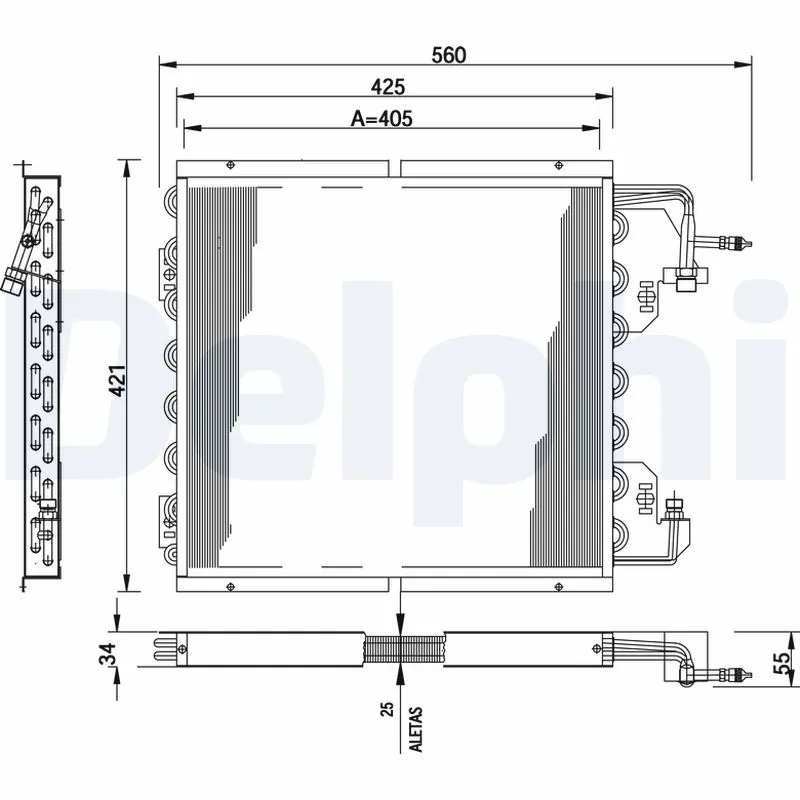 Condenseur, climatisation DELPHI TSP0225178