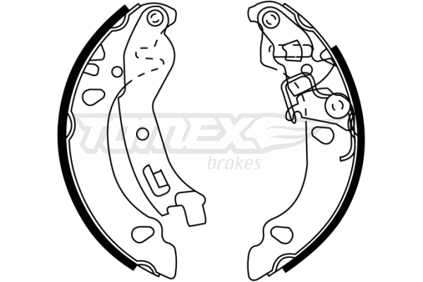 Jeu de mâchoires de frein TOMEX Brakes TX 22-36