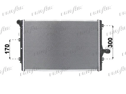 Radiateur, refroidissement du moteur FRIGAIR 0110.3066
