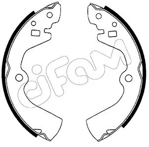 Jeu de mâchoires de frein CIFAM 153-277