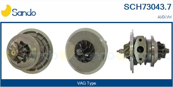 Groupe carter, turbocompresseur SANDO SCH73043.7