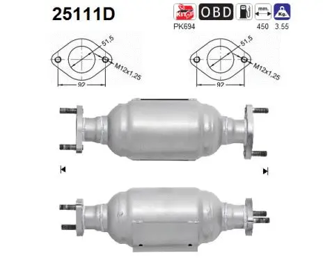 Catalyseur AS 25111D