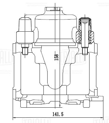 Étrier de frein TRIALLI CF 032117