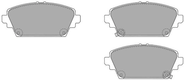 Kit de plaquettes de frein, frein à disque FREMAX FBP-1200
