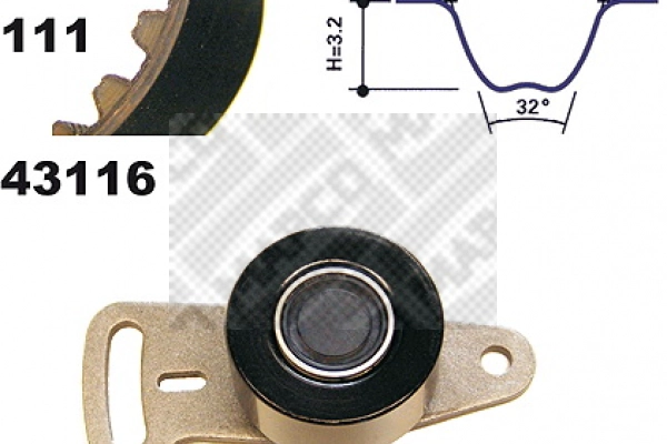 Kit de courroie crantée MAPCO 23116