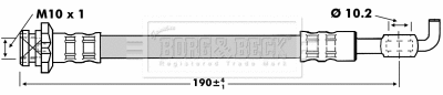 Flexible de frein BORG & BECK BBH6757