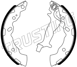 Jeu de mâchoires de frein TRUSTING 253.729