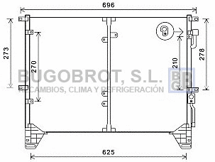 Condenseur, climatisation BUGOBROT 62-DW5114