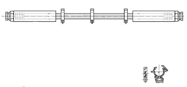 Flexible de frein CEF 517137