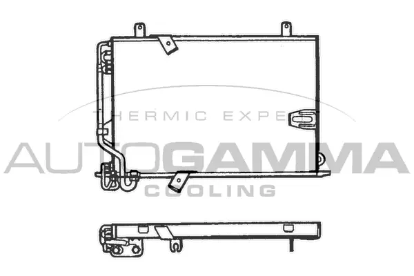 Condenseur, climatisation AUTOGAMMA 101569