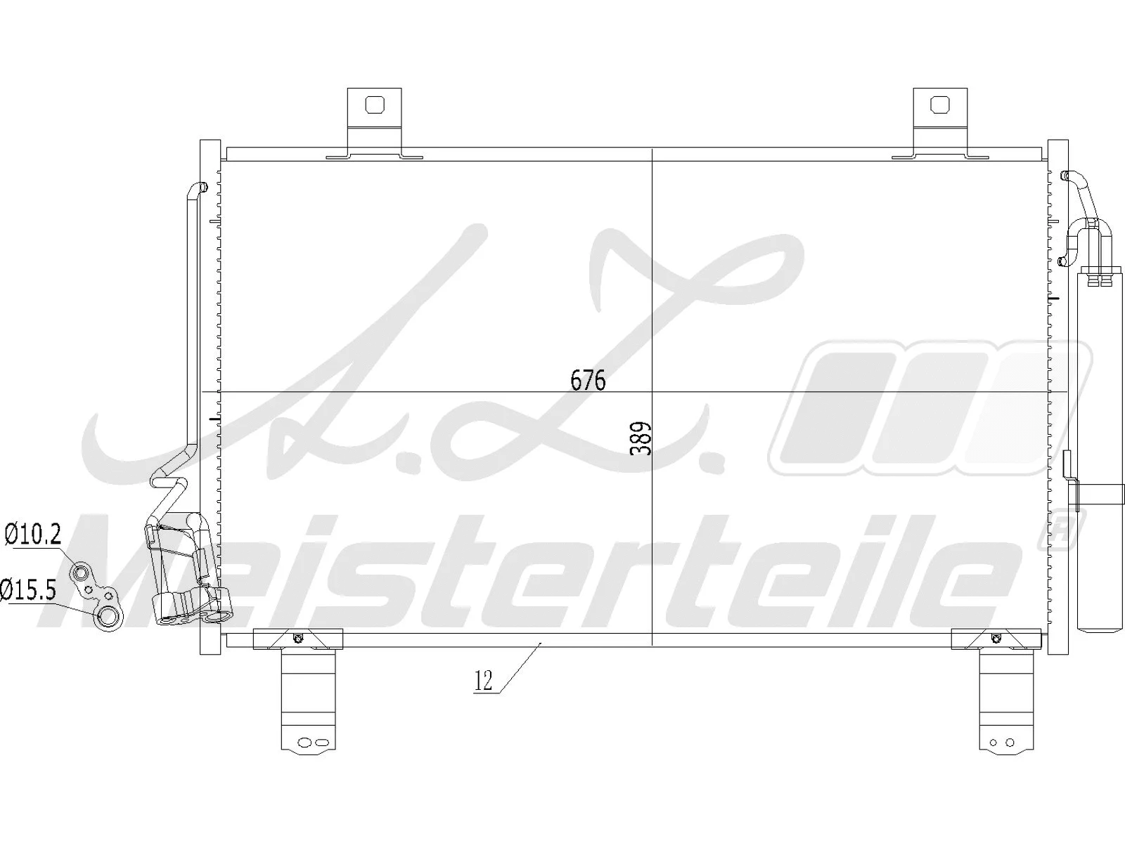 Condenseur, climatisation A.Z. Meisterteile AZMT-45-030-1479
