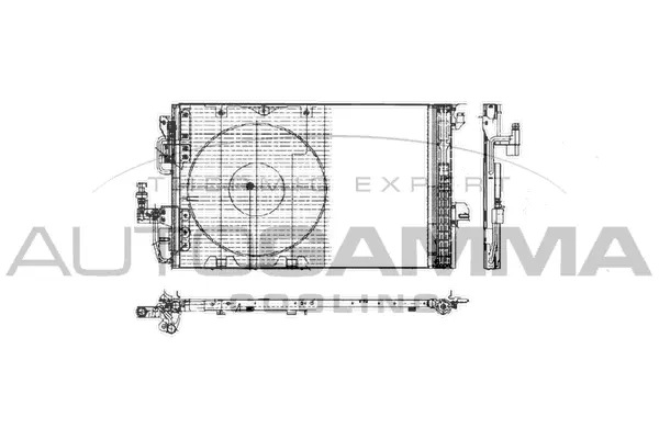 Condenseur, climatisation AUTOGAMMA 103243