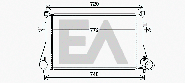 Refroidisseur d'air de suralimentation EACLIMA 36A77017