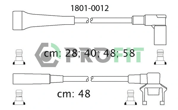 Kit de câbles d'allumage PROFIT 1801-0012