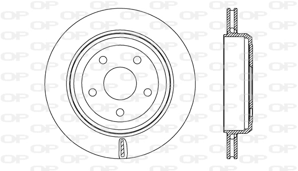 Disque de frein OPEN PARTS BDR2713.20