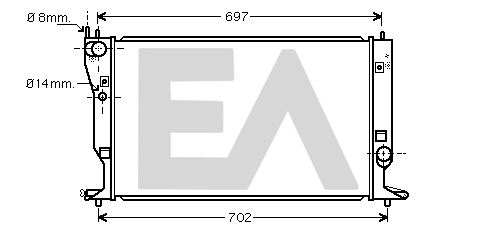 Radiateur, refroidissement du moteur EACLIMA 31R71204