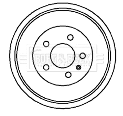 Tambour de frein BORG & BECK BBR7045