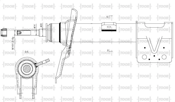 Amortisseur TOOR SG15161