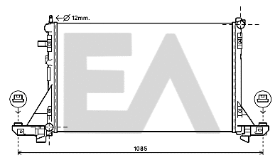 Radiateur, refroidissement du moteur EACLIMA 31R60159
