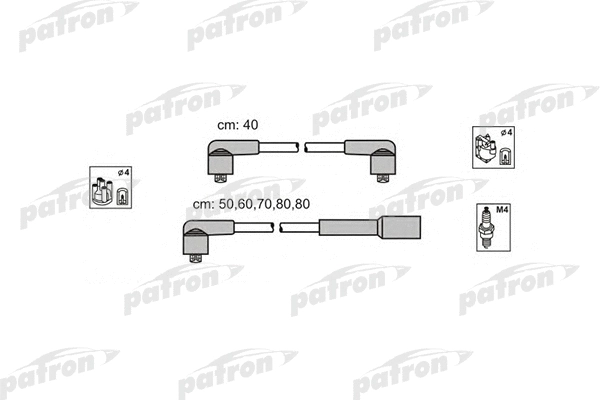 Kit de câbles d'allumage PATRON PSCI1010